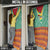 Guyana Christmas Santa Leopard Door Cover with Green Red Yellow Gift and Map - Wonder Print Shop