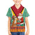 Guyana Christmas Santa Leopard Family Matching Puletasi and Hawaiian Shirt with Green Red Yellow Gift and Map - Wonder Print Shop