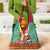 Guyana Christmas Santa Leopard Grocery Bag with Green Red Yellow Gift and Map - Wonder Print Shop
