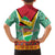 Guyana Christmas Santa Leopard Hawaiian Shirt with Green Red Yellow Gift and Map - Wonder Print Shop