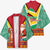 Guyana Christmas Santa Leopard Kimono with Green Red Yellow Gift and Map - Wonder Print Shop