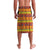 Guyana Christmas Santa Leopard Lavalava with Green Red Yellow Gift and Map - Wonder Print Shop
