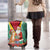 Guyana Christmas Santa Leopard Luggage Cover with Green Red Yellow Gift and Map - Wonder Print Shop