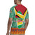 Guyana Christmas Santa Leopard Rugby Jersey with Green Red Yellow Gift and Map - Wonder Print Shop