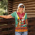 Guyana Christmas Santa Leopard Women Polo Shirt with Green Red Yellow Gift and Map - Wonder Print Shop