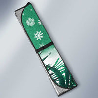 Guyana Flag Auto Sun Shade Christmas Santa Jaguar and National Motto Green Yellow - Wonder Print Shop