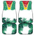 Guyana Flag Car Mats Christmas Santa Jaguar and National Motto Green Yellow - Wonder Print Shop