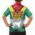Guyana Flag Family Matching Tank Maxi Dress and Hawaiian Shirt Christmas Santa Jaguar and National Motto Green Yellow - Wonder Print Shop
