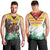 Guyana Flag Men Tank Top Christmas Santa Jaguar and National Motto Green Yellow - Wonder Print Shop