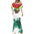 Guyana Flag Mermaid Dress Christmas Santa Jaguar and National Motto Green Yellow - Wonder Print Shop
