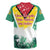 Guyana Flag Rugby Jersey Christmas Santa Jaguar and National Motto Green Yellow - Wonder Print Shop