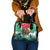 Guyana Flag Shoulder Handbag Christmas Santa Jaguar and National Motto Green Yellow - Wonder Print Shop