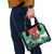 Guyana Flag Shoulder Handbag Christmas Santa Jaguar and National Motto Green Yellow - Wonder Print Shop