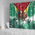 Guyana Flag Shower Curtain Christmas Santa Jaguar and National Motto Green Yellow - Wonder Print Shop