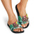 Guyana Flag Slide Sandals Christmas Santa Jaguar and National Motto Green Yellow - Wonder Print Shop
