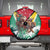 Guyana Flag Spare Tire Cover Christmas Santa Jaguar and National Motto Green Yellow - Wonder Print Shop