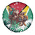 Guyana Flag Spare Tire Cover Christmas Santa Jaguar and National Motto Green Yellow - Wonder Print Shop