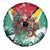 Guyana Flag Spare Tire Cover Christmas Santa Jaguar and National Motto Green Yellow - Wonder Print Shop