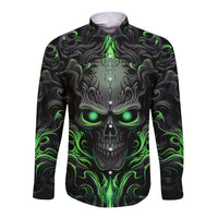 I May Not Be Perfect But At Least I'm Not You Skull Long Sleeve Button Shirt - Wonder Print Shop