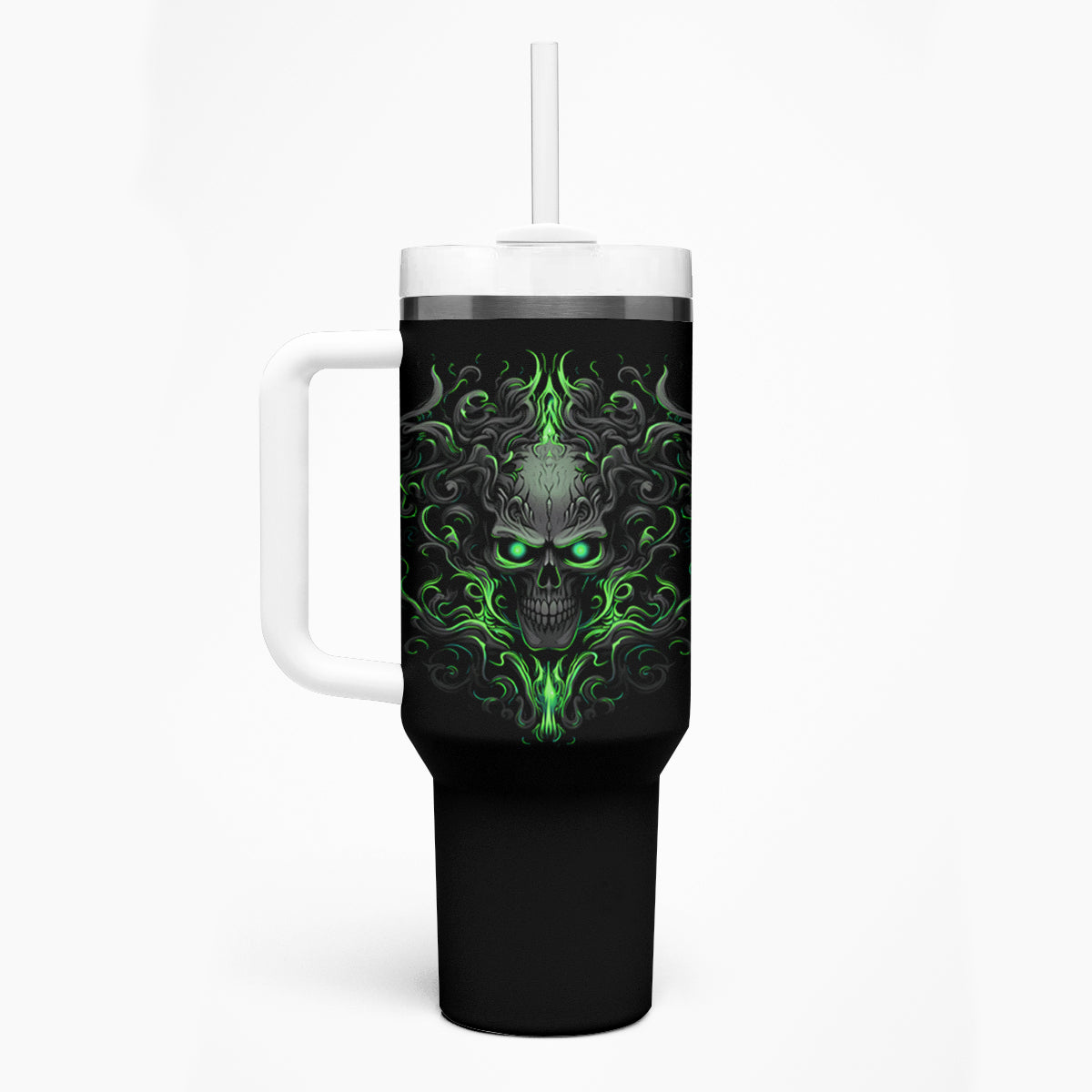 I May Not Be Perfect But At Least I'm Not You Skull Tumbler With Handle - Wonder Print Shop