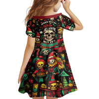 Skull Christmas Family Matching Off Shoulder Maxi Dress and Hawaiian Shirt When You're Dead Inside But It's Christmas - Wonder Print Shop