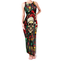 Skull Christmas Family Matching Tank Maxi Dress and Hawaiian Shirt When You're Dead Inside But It's Christmas - Wonder Print Shop