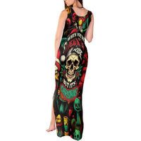 Skull Christmas Tank Maxi Dress When You're Dead Inside But It's Christmas - Wonder Print Shop
