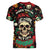 Skull Christmas Women V Neck T Shirt When You're Dead Inside But It's Christmas - Wonder Print Shop