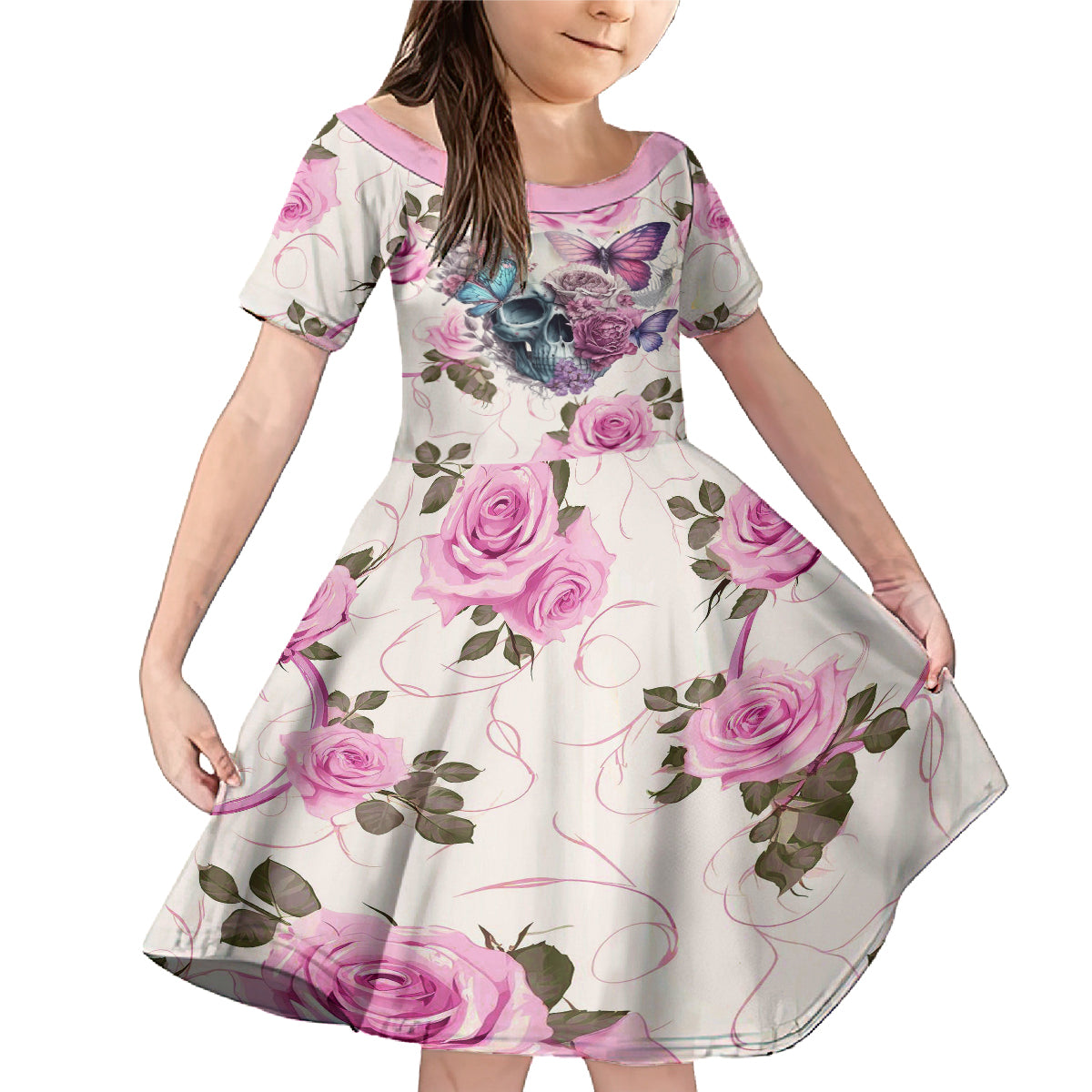 Women Skull Family Matching Mermaid Dress and Hawaiian Shirt Some Time An Angel Hellraiser Always A Strong Women - Wonder Print Shop