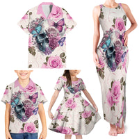 Women Skull Family Matching Tank Maxi Dress and Hawaiian Shirt Some Time An Angel Hellraiser Always A Strong Women - Wonder Print Shop