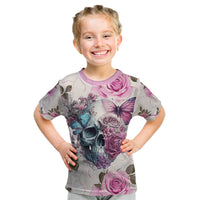 Women Skull Kid T Shirt Some Time An Angel Hellraiser Always A Strong Women - Wonder Print Shop