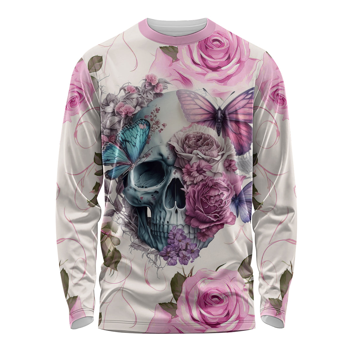 Women Skull Long Sleeve Shirt Some Time An Angel Hellraiser Always A Strong Women - Wonder Print Shop