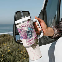 Women Skull Tumbler With Handle Some Time An Angel Hellraiser Always A Strong Women - Wonder Print Shop