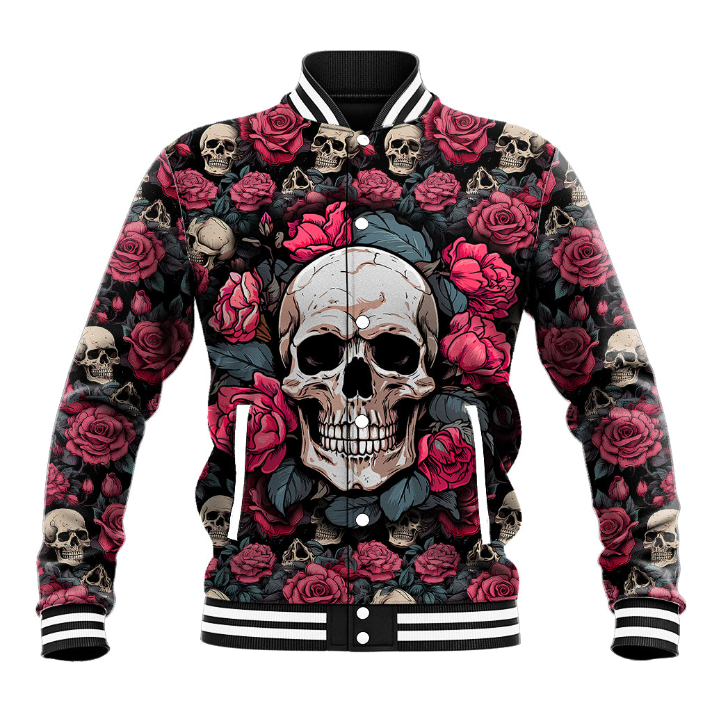 Judge Me When Yours Perfect Otherwise Shut Up Skull Baseball Jacket - Wonder Print Shop