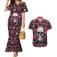 Judge Me When Yours Perfect Otherwise Shut Up Skull Couples Matching Mermaid Dress and Hawaiian Shirt - Wonder Print Shop