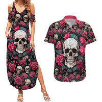 Judge Me When Yours Perfect Otherwise Shut Up Skull Couples Matching Summer Maxi Dress and Hawaiian Shirt - Wonder Print Shop