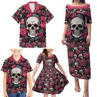 Judge Me When Yours Perfect Otherwise Shut Up Skull Family Matching Puletasi Dress and Hawaiian Shirt - Wonder Print Shop
