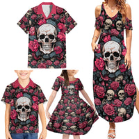 Judge Me When Yours Perfect Otherwise Shut Up Skull Family Matching Summer Maxi Dress and Hawaiian Shirt - Wonder Print Shop