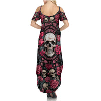 Judge Me When Yours Perfect Otherwise Shut Up Skull Family Matching Summer Maxi Dress and Hawaiian Shirt - Wonder Print Shop