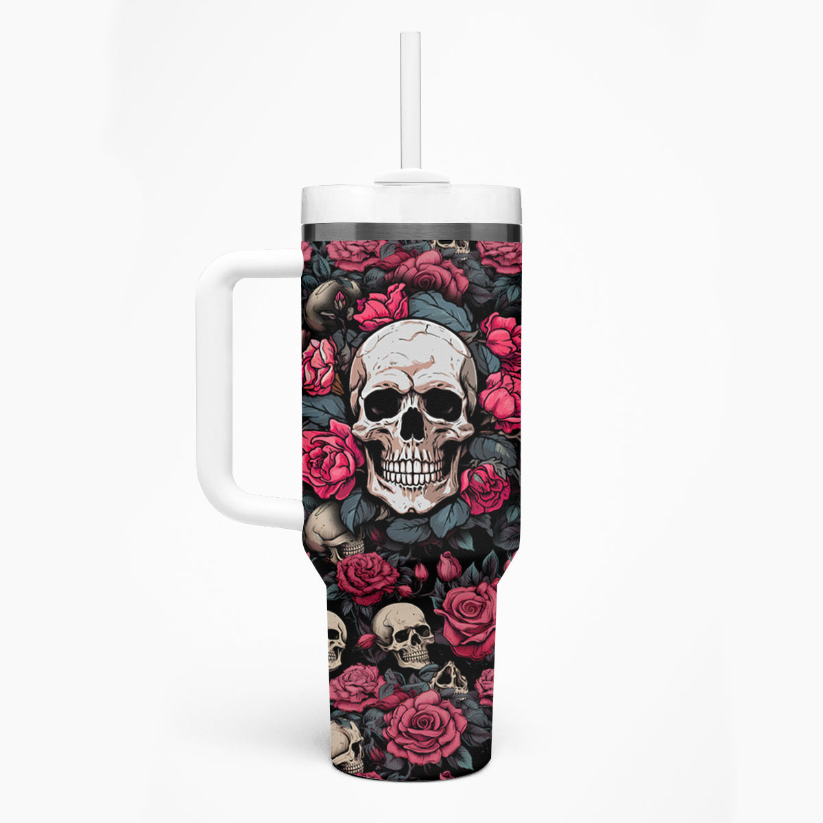 Judge Me When Yours Perfect Otherwise Shut Up Skull Tumbler With Handle - Wonder Print Shop