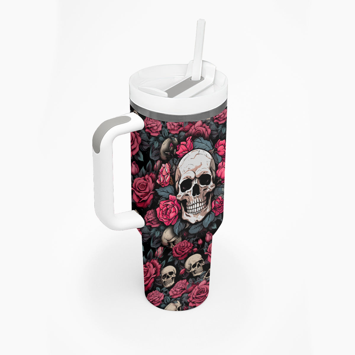 Judge Me When Yours Perfect Otherwise Shut Up Skull Tumbler With Handle - Wonder Print Shop