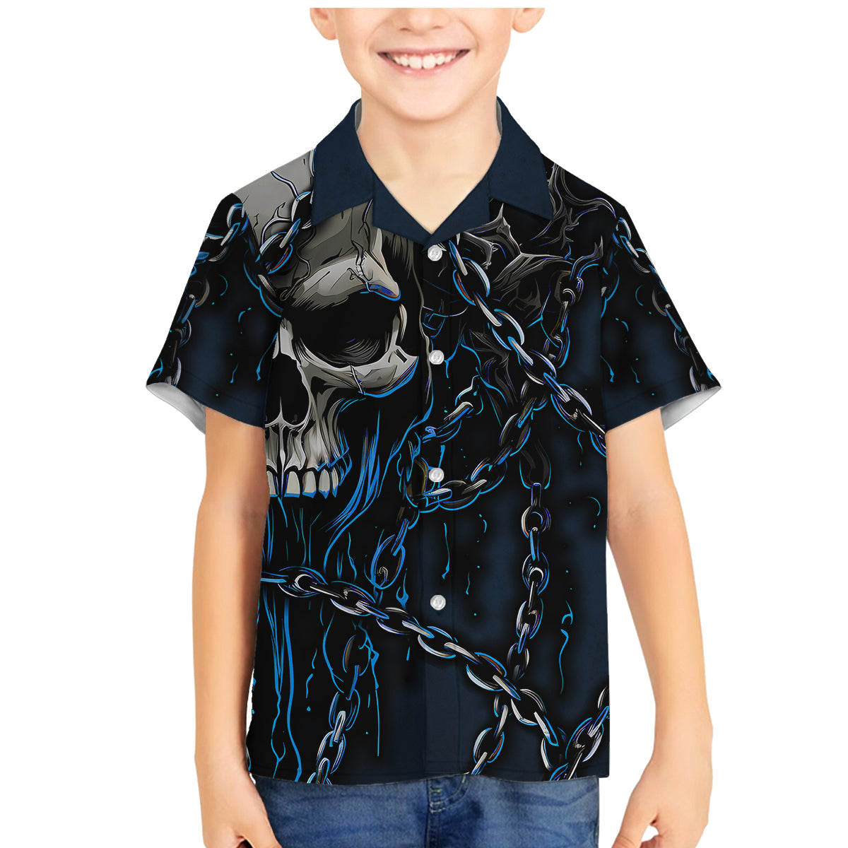 You Inspire My Inner Serial Killer Skull Family Matching Mermaid Dress and Hawaiian Shirt - Wonder Print Shop