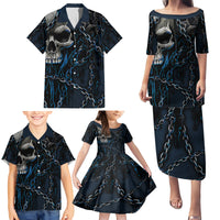 You Inspire My Inner Serial Killer Skull Family Matching Puletasi Dress and Hawaiian Shirt - Wonder Print Shop