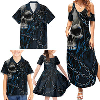 You Inspire My Inner Serial Killer Skull Family Matching Summer Maxi Dress and Hawaiian Shirt - Wonder Print Shop