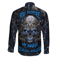 You Inspire My Inner Serial Killer Skull Family Matching Summer Maxi Dress and Hawaiian Shirt - Wonder Print Shop