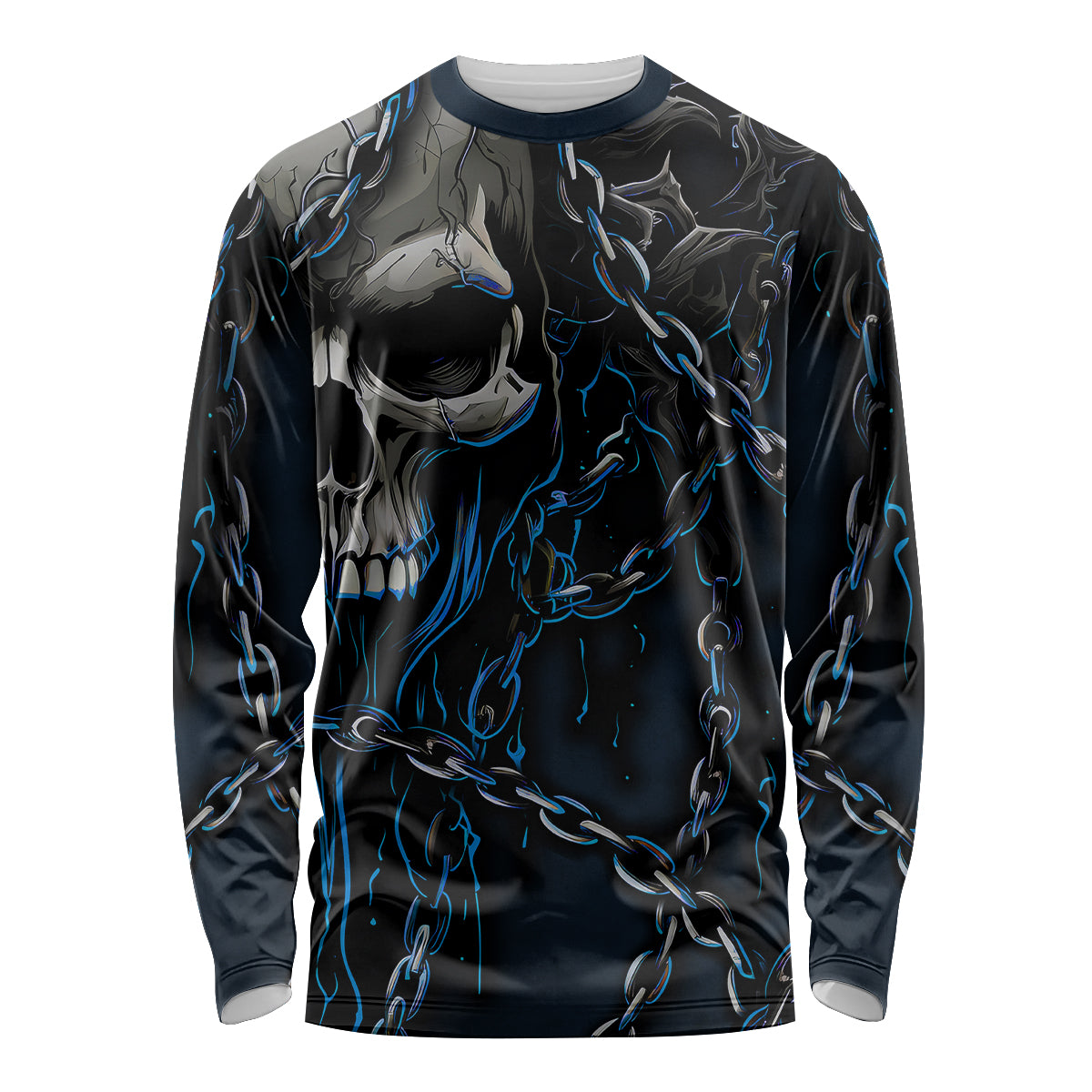 You Inspire My Inner Serial Killer Skull Long Sleeve Shirt - Wonder Print Shop