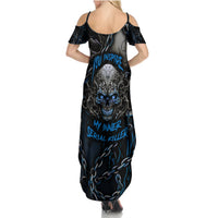You Inspire My Inner Serial Killer Skull Summer Maxi Dress - Wonder Print Shop