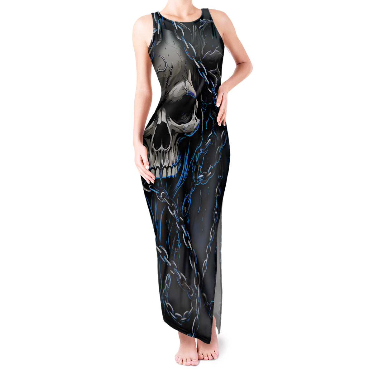 You Inspire My Inner Serial Killer Skull Tank Maxi Dress - Wonder Print Shop