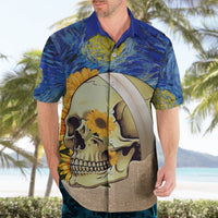 Van Gogh Style Skull Hawaiian Shirt Hello My Friend - Wonder Print Shop