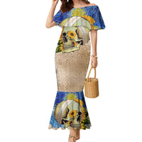 Van Gogh Style Skull Mermaid Dress Hello My Friend - Wonder Print Shop